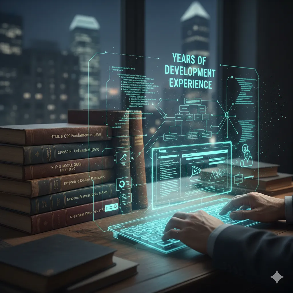 Years of website development experience